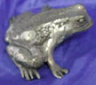 Silver Plated Bronze Frog