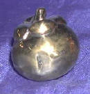 Silver Plated Bronze Manggistine Fruit
