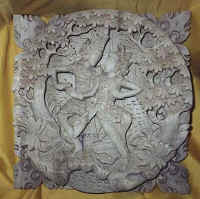 rama shinta wood panel wood carving art export bali indonesia